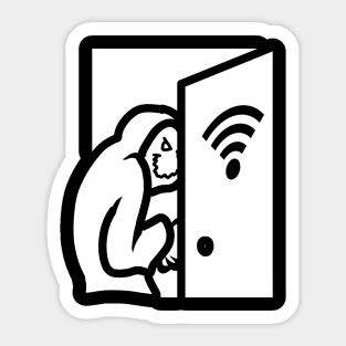 Backdoor Bandit: A Hacker/Red Team Design (White) Sticker